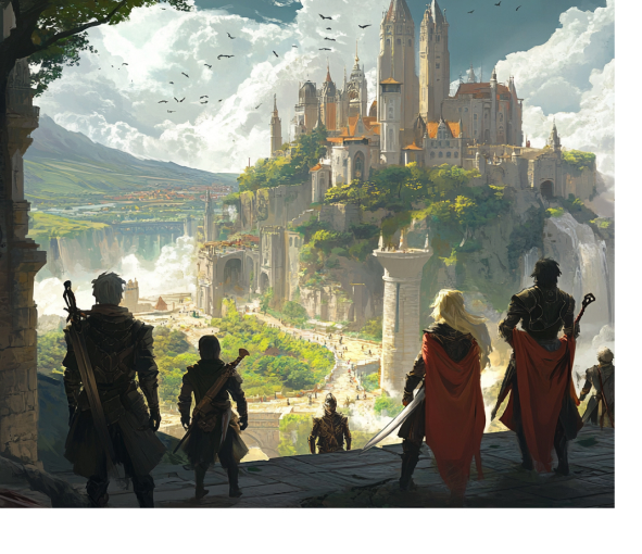 A distant castle